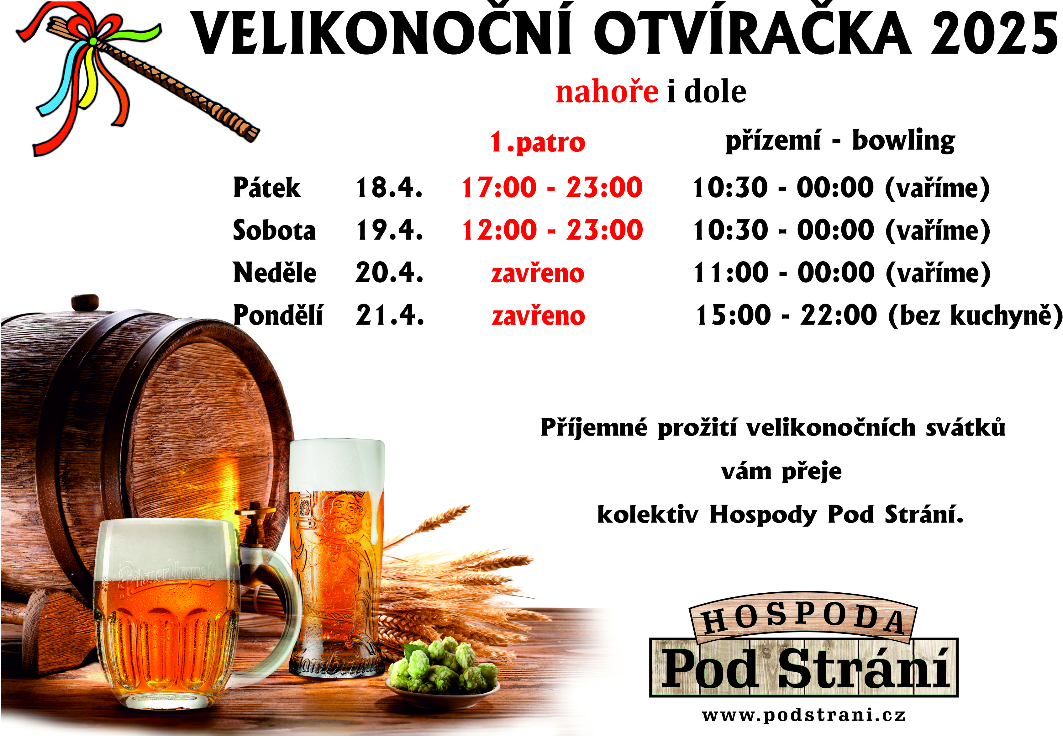 Velikonoční otvíračka
